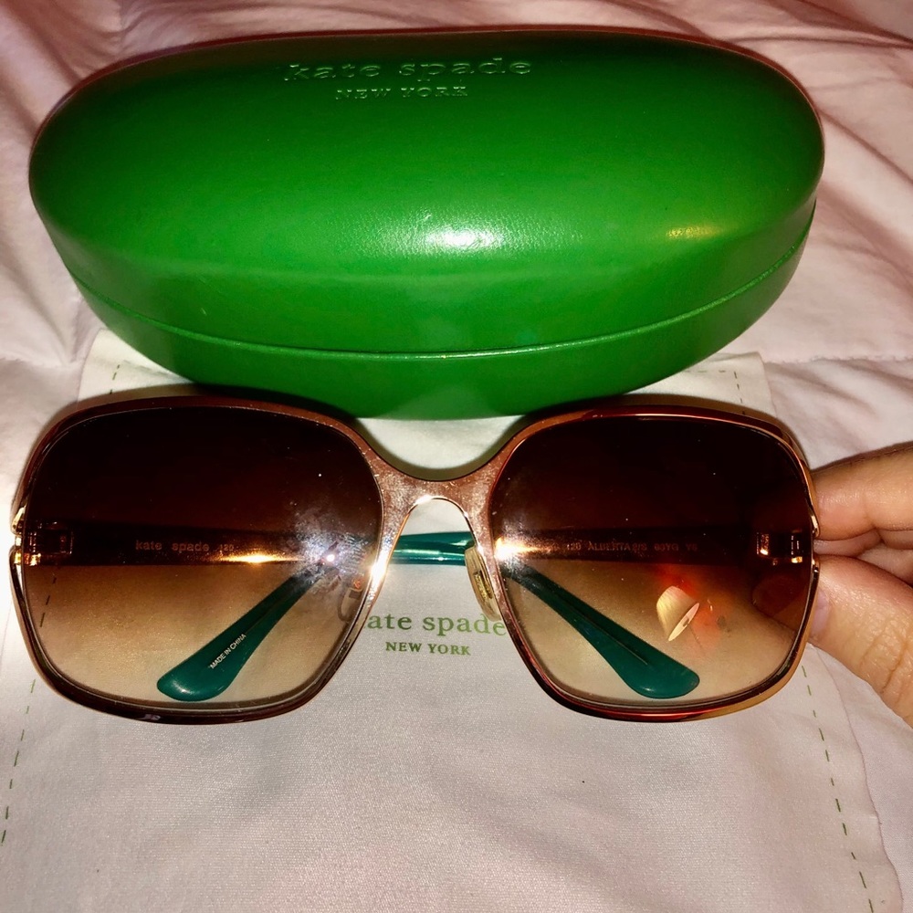 Barely Worn Goldtone Kate Spade Glasses & Case